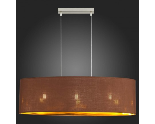 SLE300583-03 Светильник подвесной Никель/Золотистый, Коричневый E27 3*40W