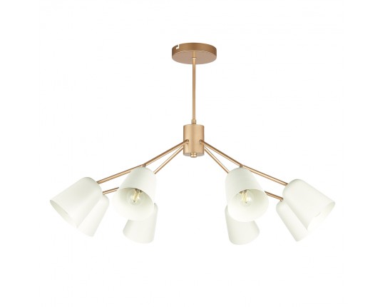 SLE155902-08 Светильник потолочный Золотистый/Белый E14 8*40W