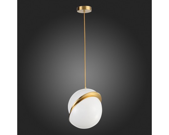 SL1164.313.01 Светильник подвесной ST-Luce Латунь/Белый E27 1*60W