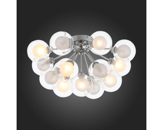SL431.102.15 Люстра потолочная ST-Luce Хром/Прозрачный, Белый G9 15*5W