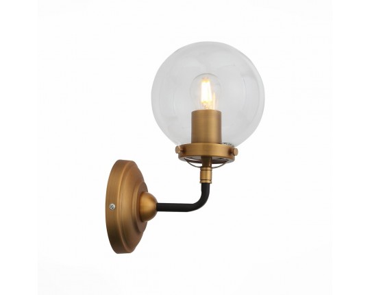 SL234.401.01 Бра ST-Luce Черный, Золото/Прозрачный E27 1*40W