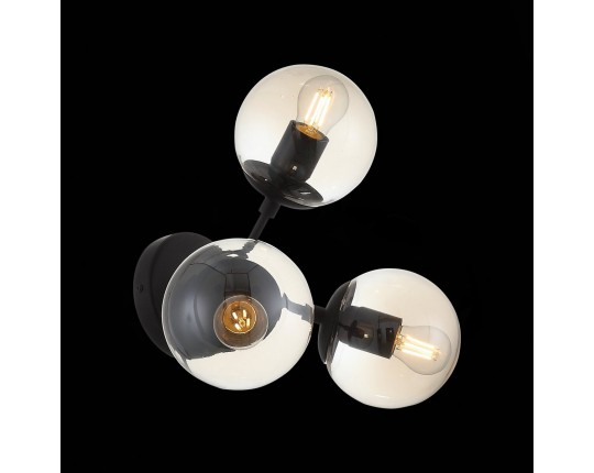 SL549.411.03 Бра ST-Luce Черный/Янтарный E27 3*40W