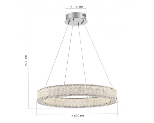 SL6008.113.01 Люстра подвесная ST-Luce Хром/Хром LED 1*30W 3000K