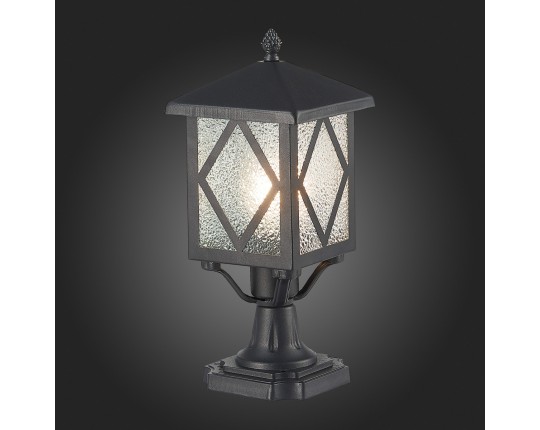 SL084.405.01 Светильник уличный наземный ST-Luce Черный/Черный, Прозрачный E27 1*60W