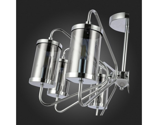 SLE102302-08 Светильник потолочный Хром/Дымчатый E14 8*40W