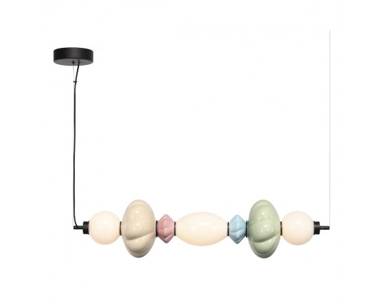 SL6134.443.01 Светильник подвесной ST-Luce черный/зеленый, розовый, желтый, синий, опаловый LED 1*24