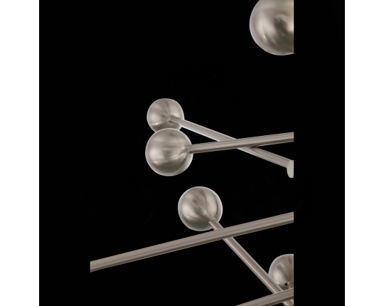 SL377.302.08 Люстра потолочная ST-Luce Никель/Прозрачный LED 8*4,5W 3000K