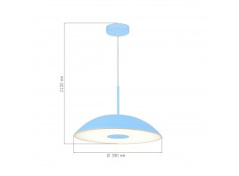 SL6128.703.01 Светильник подвесной ST-Luce Голубой/Голубой LED 1*24W 3000K