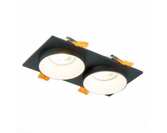 ST206.428.02 Св-к встр. Черный GU10 2*50W  IP20 L175xW92xH38 220V Без ламп