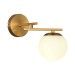 SLE1195-301-01 Светильник настенный Латунь/Белый E14 1*40W