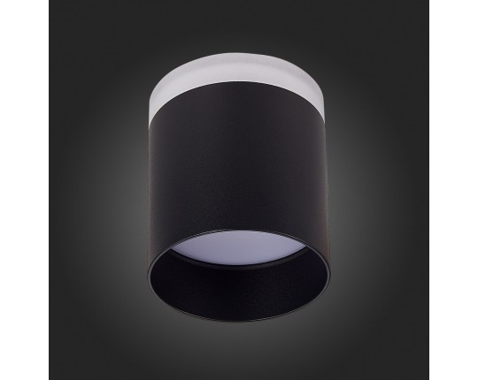 ST102.442.12 Светильник потолочный Черный LED 1*12W 4000K 936Lm Ra>80 120° IP20 D100xH90 170-240V