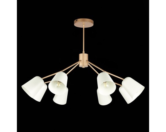 SLE155902-08 Светильник потолочный Золотистый/Белый E14 8*40W