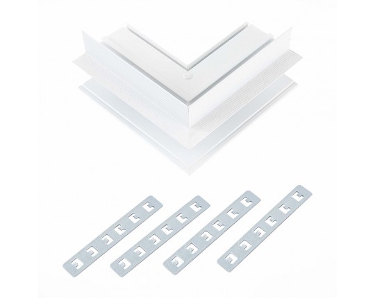 ST007.559.12 Внешний угол-соединитель для встраиваемого магнитного шинопровода под ГКЛ 12мм ST-Luce