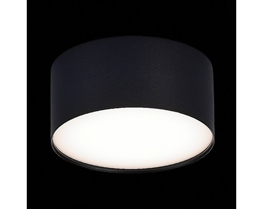 ST606.442.12 Светильник потолочный Черный LED 1*12W 4000K 1 080Lm Ra>90 120° IP20 D120xH55 185-265V