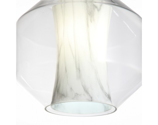 SL1169.113.01 Подвес ST-Luce Черный/Прозрачный, Белый E27 1*40W