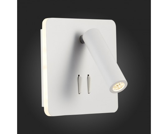 SL1586.531.01 Светильник настенный Белый LED 1*9W 3000K 624Lm Ra>80  IP20 L-xW140xH140 170-240V