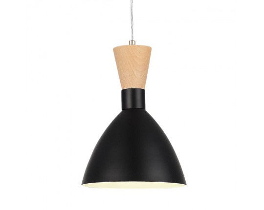 SLE1256-403-01 Светильник подвесной Черный/Черный, Светлое дерево, Золотистый E14 1*40W