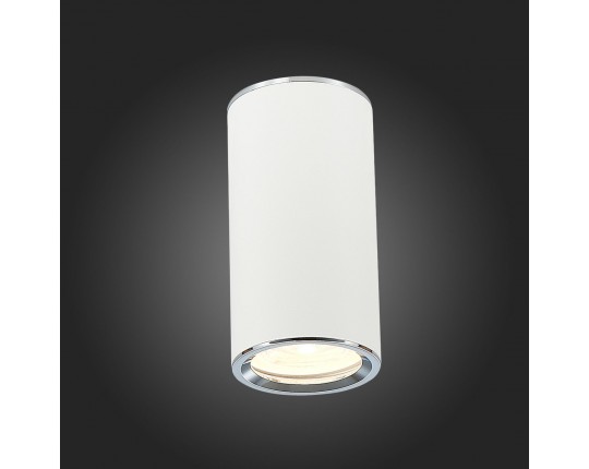 ST111.507.01 Светильник потолочный Белый GU10 1*50W  D54xH105 220V Без ламп