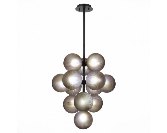 SL1184.403.13 Люстра подвесная ST-Luce Черный/Дымчатый G9 13*5W