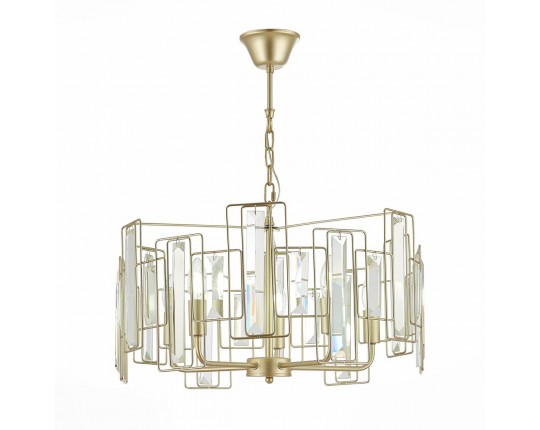 SLE103403-05 Светильник подвесной Шампань/Прозрачный E14 5*40W