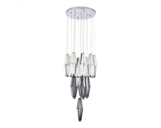 SL1242.103.16 Светильник подвесной ST-Luce Хром/Дымчатый, Молочный G9 16*5W 4000K