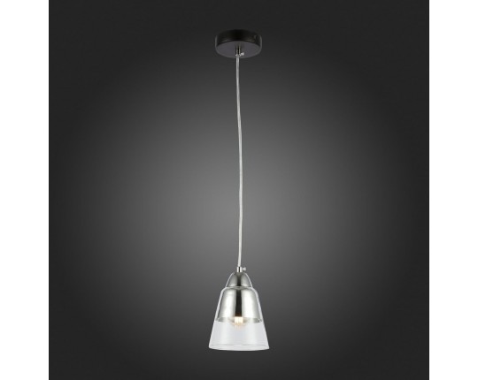 SLE102903-01 Подвес Черный, Хром/Прозрачный E27 1*40W