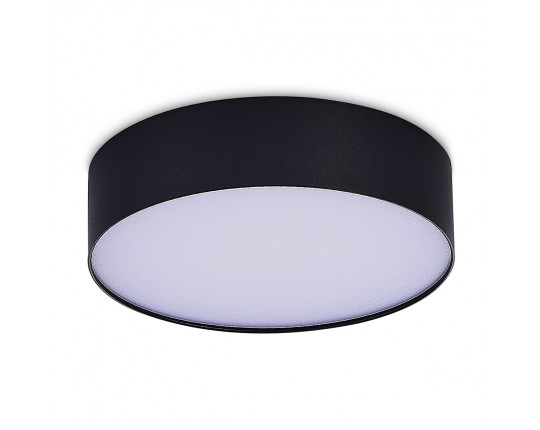 ST606.432.27 Светильник потолочный Черный LED 1*27W 3000K 2 430Lm Ra>90 120° IP20 D220xH55 185-265V