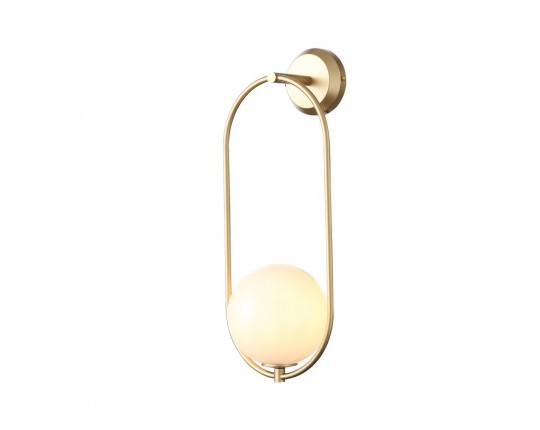 SL1118.201.01 Светильник настенный ST-Luce Золотистый/Белый E14 1*40W