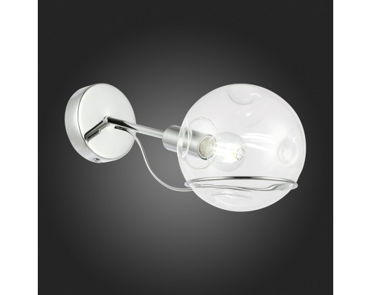 SLE102501-01 Светильник настенный Хром/Прозрачный E14 1*40W