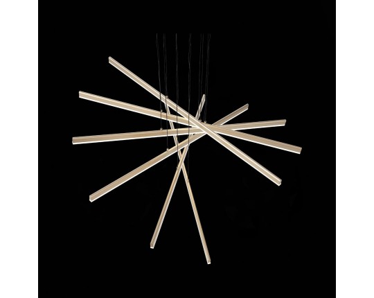 SL394.223.06 Светильник подвесной ST-Luce Матовое золото/Белый LED 6*16,6W 4000K