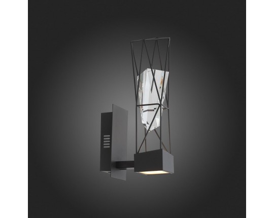 SL815.301.01 Бра ST-Luce Серый графит/Серый графит, Прозрачный LED 1*6W 4000K