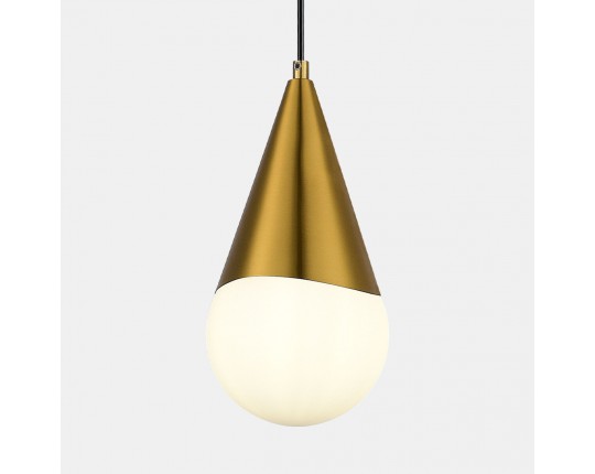 SLE1197-203-01 Светильник подвесной Золотистый/Белый E27 1*40W