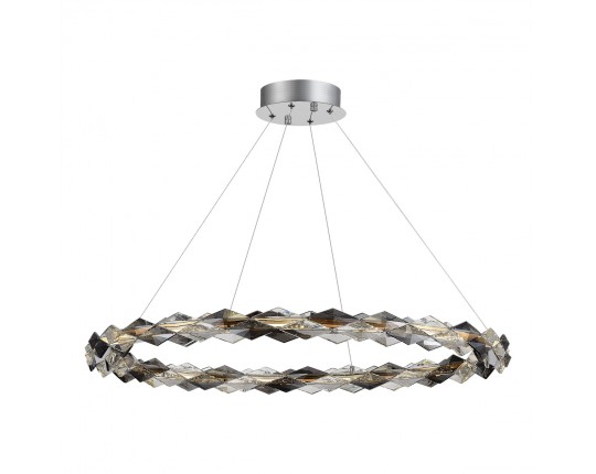 SL6009.113.01 Люстра подвесная ST-Luce Хром/Прозрачно-Дымчатый LED 1*30W 3000K