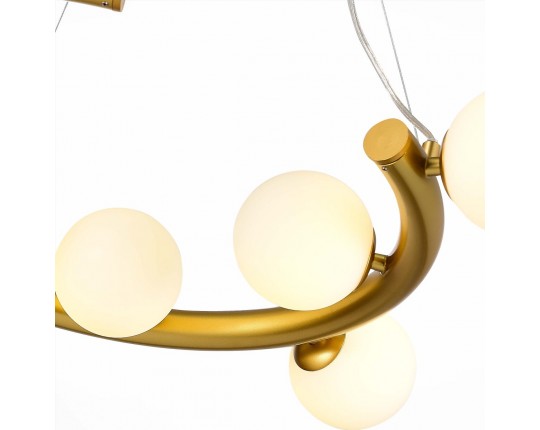 SL1185.203.09 Светильник подвесной ST-Luce Золотистый/Белый G9 9*5W