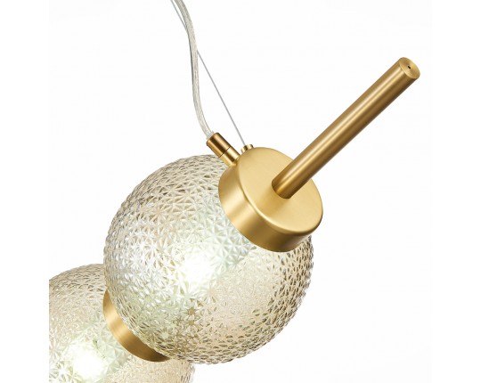 SL1155.313.03 Светильник подвесной ST-Luce Латунь/Коньячный E14 3*40W