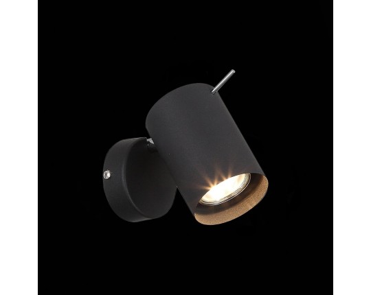 SL597.401.01 Спот ST-Luce Черный, Хром/Черный GU10 LED 1*3W