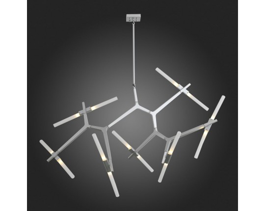 SL947.102.14 Люстра потолочная ST-Luce Серебристый/Белый G9 14*5W