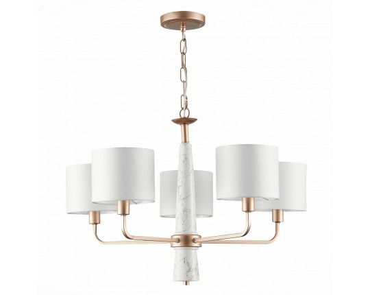 SL1163.203.05 Светильник подвесной ST-Luce Матовое золото/Белый E14 5*40W