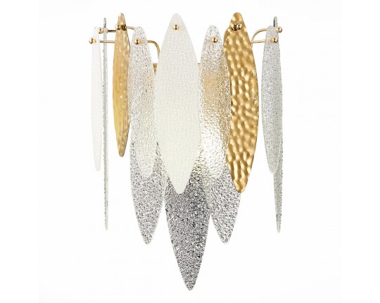 SL1224.201.02 Бра ST-Luce Золотистый/Прозрачный, Белый E14 2*60W