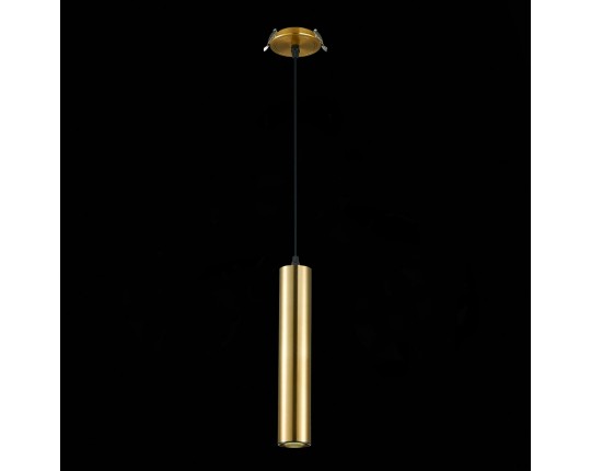 ST151.308.01 Встраиваемый подвесной светильник Золотистый GU10 1*50W  IP20 D54xH290 220V Без ламп