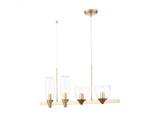 SL1119.203.04 Светильник подвесной ST-Luce Золотистый/Прозрачный E14 4*40W