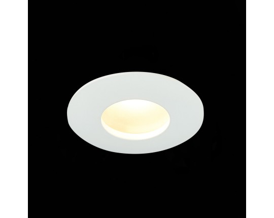 ST213.508.01 Св-к встр. Белый GU10 1*50W  IP44 D84xH50 220V Без ламп