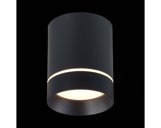 ST115.432.12 Светильник потолочный Черный LED 1*12W 3000K 840Lm Ra>90 120° IP20 D79xH100 170-240V