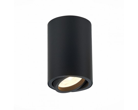 ST108.407.01 Светильник потолочный Черный GU10 1*50W  IP20 D70xH100 220V Без ламп