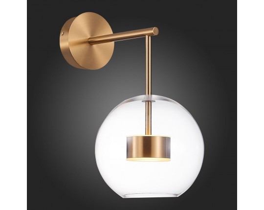 SL1133.201.01 Бра ST-Luce Латунь/Прозрачный LED 1*14W 3000K