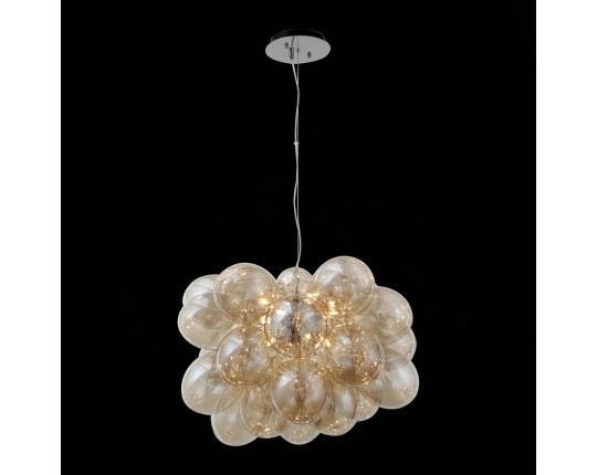 SL432.203.12 Люстра подвесная ST-Luce Хром/Коньячный G9 12*5W