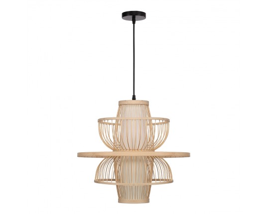 SL6241.513.01 Светильник подвесной ST-Luce Древесный/Белый E27 1*40W