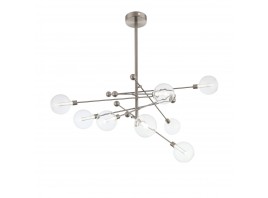 SL377.342.08 Люстра потолочная ST-Luce Никель/Прозрачный LED 8*4,5W 4000K