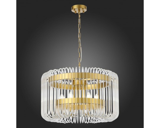 SL1228.203.06 Люстра подвесная ST-Luce Золотистый/Прозрачный E14 6*40W