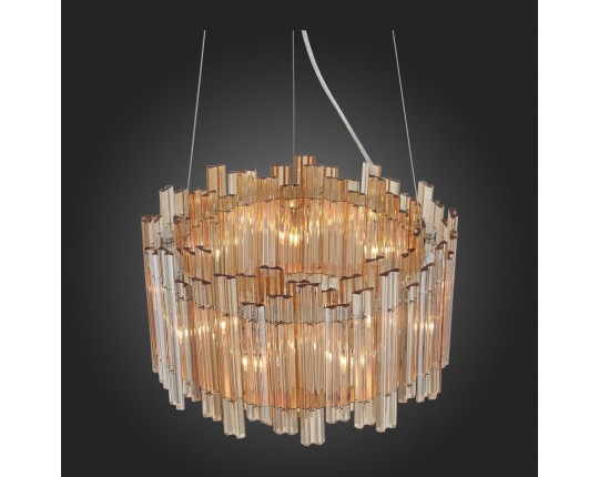 SL400.103.09 Люстра подвесная ST-Luce Хром/Янтарный G9 9*5W